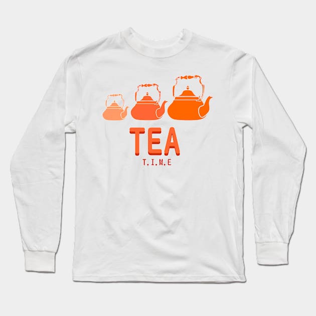 Tea time Long Sleeve T-Shirt by Spacecoincoin